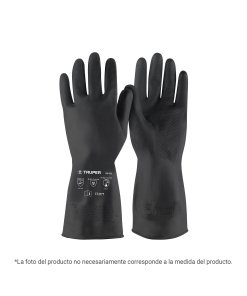 Guantes de látex Truper Extra-Resistentes Talla XG - Tecnología de alta elongación para pintores profesionales que se adapta perfectamente a manos grandes (Clave 103971)