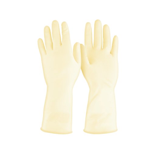 Guantes de látex Truper Profesional Talla M - Tecnología antimicrobiana para manejo de alimentos que previene la contaminación cruzada y protege la salud del consumidor (Clave 14264)