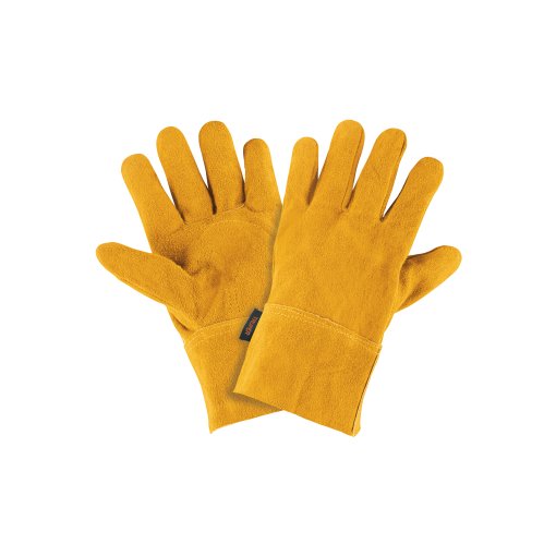 Guantes Truper de Carnaza Cortos Unitalla - Tecnología de Protección para Trabajos Generales que Permite Mayor Movilidad de la Muñeca (Clave 14241)