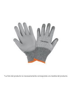 Guante Anticorte Truper NV5 CH - Tecnología de Poliuretano para Industria Metalmecánica que Proporciona Agarre Preciso y Protección Completa (Clave 103973)