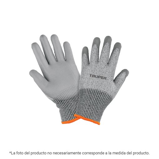 Guante Anticorte Truper NV5 CH - Tecnología de Poliuretano para Industria Metalmecánica que Proporciona Agarre Preciso y Protección Completa (Clave 103973)