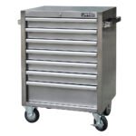 Gabinete acero inoxidable móvil 7 gavetas 27" serie H Urrea H27M7S
