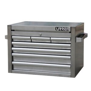 Gabinete acero inoxidable superior 7 gavetas 27" serie H Urrea H27S7S