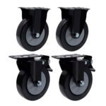 Juego de ruedas de 5" para gabinetes serie HD, 4 piezas Urrea HDREF1