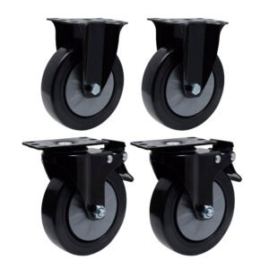 Juego de ruedas de 5" para gabinetes serie HD, 4 piezas Urrea HDREF1