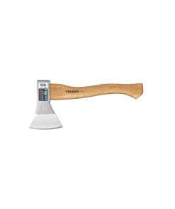 Hacha Europea Truper 600 g Mango Hickory 14" - Tecnología de Precisión Ligera para Trabajos Detallados que Permite Manipulaciones Exactas en Labores de Talla y Acabado (Clave 14954)
