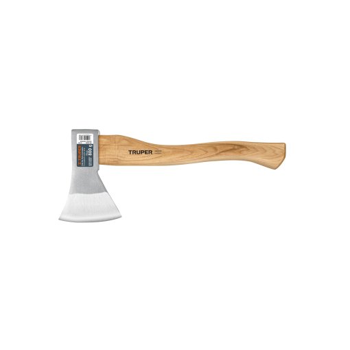 Hacha Europea Truper 800 g Mango Hickory 15" - Tecnología de Balance Perfecto para Carpintería Especializada que Combina Ligereza y Potencia para Trabajos de Precisión (Clave 100494)
