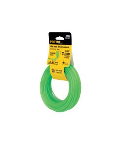 Hilo Redondo para Desbrozadora, 2mm x 15m, Tarjeta, Cortes Precisión para Jardinería, Pretul Clave 20023
