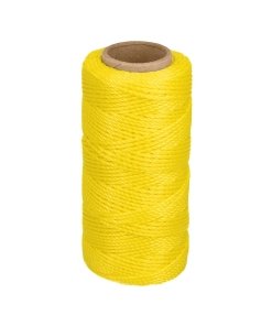 Carrete TRUPER AlbañilPro 65m Amarillo - HILO RESISTENTE TAMAÑO PRÁCTICO - Alta Visibilidad - Máxima Tensión - Uso Profesional - Clave 14045