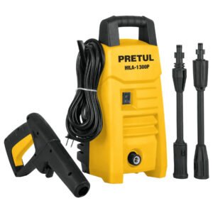 Hidrolavadora eléctrica 1300 PSI, potencia eficiente para limpieza profunda en exteriores, Pretul clave 26014