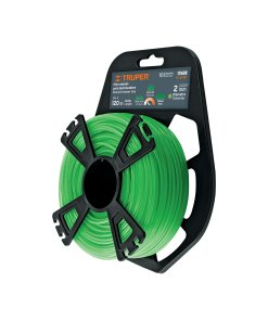 Hilo Truper Profesional Redondo 2mm x 120m - Tecnología de Corte para Desbrozadora en Tarjeta Tipo Carrete para Vegetación Ligera que Optimiza el Rendimiento (Clave 17608)