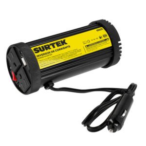 Inversor de corriente 12 V DC - 120 V AC, 150 W Surtek IC6150