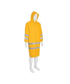 Gabardina Impermeable Truper Doble Capa con Reflejante CH - Tecnología de Protección Visible para Trabajos Nocturnos que Garantiza Impermeabilidad Total y Aumenta la Seguridad del Usuario (Clave 17721)