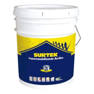 Cubeta de impermeabilizante 19 Lt color blanco con protección de 3 años Surtek IMB3