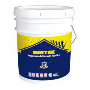 Cubeta de impermeabilizante 19 Lt color rojo óxido con protección de 5 años Surtek IMT5