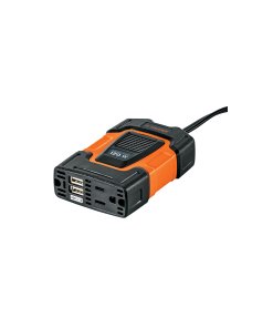 Inversor de corriente Truper Portátil 120W - Tecnología de conversión eficiente con puertos USB para automóviles que permite cargar múltiples dispositivos simultáneamente (Clave 10447)