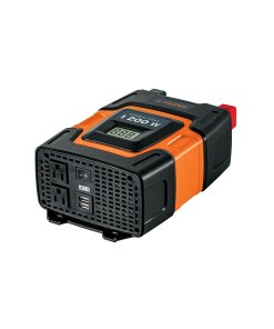 Inversor de corriente Truper Profesional 1200W - Tecnología de onda sinusoidal modificada con puertos USB para aplicaciones industriales que alimenta herramientas eléctricas exigentes (Clave 10491)