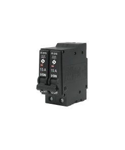 Interruptor VOLTECK de 2 polos 15A enchufable - Tecnología de seguridad bifásica para aplicaciones especiales que protege simultáneamente ambas líneas en circuitos residenciales (Clave 46703)