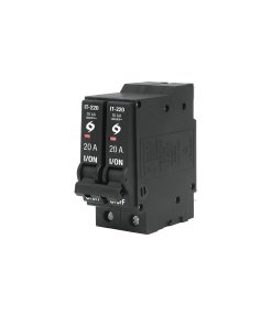 Interruptor VOLTECK de 2 polos 20A enchufable a granel - Tecnología de protección doble para proyectos extensos que proporciona seguridad en ambas fases a precio optimizado (Clave 45877)