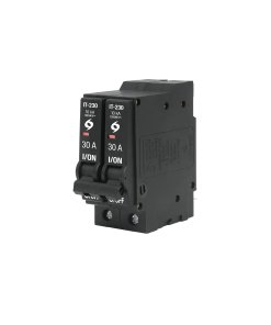 Interruptor VOLTECK de 2 polos 30A enchufable a granel - Tecnología de protección dual reforzada para instalaciones comerciales que asegura ambas fases en aplicaciones intensivas (Clave 45878)