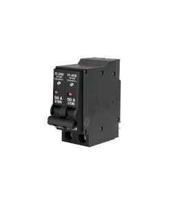 Interruptor Volteck 2 Polos 50A Enchufable - Dispositivo para Cargas Pesadas que Previene Sobrecargas (Clave 47512)