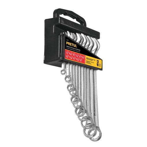 Juego de 11 Llaves Combinadas std, Resistencia Mejorada para Proyectos Pesados, Pretul Clave 21990
