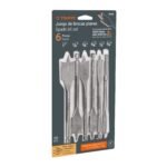Juego de brocas planas de manita, 6 piezas, TRUPER