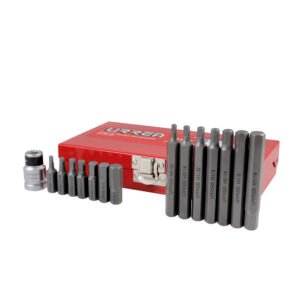 Juego de puntas hexagonales hexágono de 3/8" en pulgadas, con adaptador, 15 piezas Urrea J2415