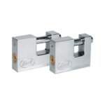 Juego de candados para cortina 80 mm, cromo satinado, llave estándar, 2 piezas Lock J2CC