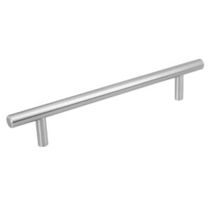 Jaladera de acero, 160mm, línea Cilindro, níquel, HERMEX