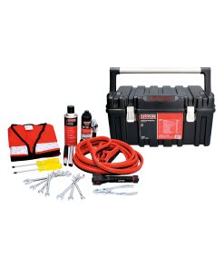 Juego automotriz combinado para auxilio vial, 16 piezas con caja plástica CPU20 Urrea JAU16