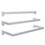 Juego de barras para cabecera de góndola 84.5 x 5 x 28 cm, 3 piezas Urrea JBARC