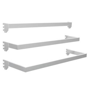 Juego de barras para cabecera de góndola 84.5 x 5 x 28 cm, 3 piezas Urrea JBARC