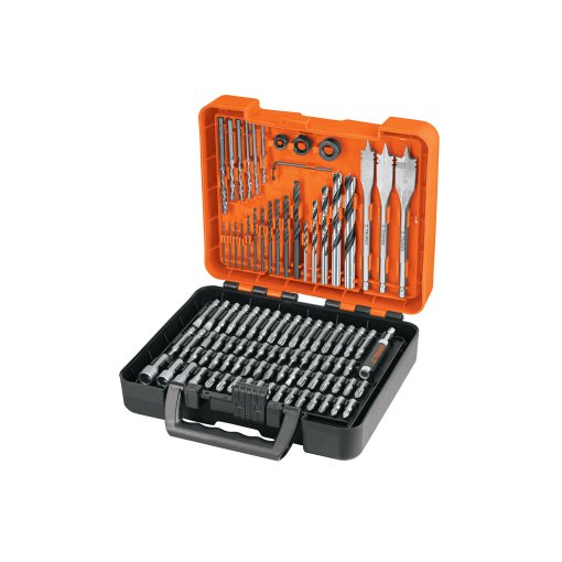 Juego Truper Profesional de 100 Brocas y Puntas - Tecnología de Perforación y Atornillado con Estuche Plástico para Proyectos Diversos que Cubre Todas tus Necesidades (Clave 100872)