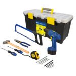Juego combinado de herramienta para construcción con caja plástica, 17 piezas Foy JC01F