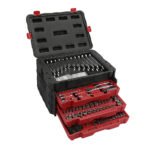 Juego combinado de herramienta para mecánico con caja plástica de 3 gavetas, 450 piezas Urrea JCB01