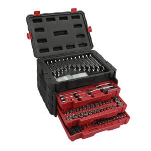Juego combinado de herramienta para mecánico con caja plástica de 3 gavetas, 450 piezas Urrea JCB01