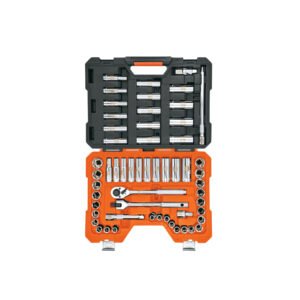 Juego de 56 herramientas cuadro 1/2' std y mm para mecánico