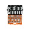 Juego de 83 Herramientas Truper Cuadro 1/2" STD y MM para Mecánico - Tecnología de Solución Global para Servicios Automotrices que Unifica Herramientas de Alta Resistencia para Cualquier Sistema de Medición (Clave 102390)