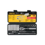 Juego de 22 herramientas 1/4' std para mecánico, PRETUL
