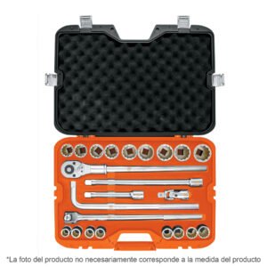 Juego de 23 herramientas cuadro 3/4' std para mecánico