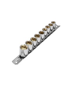 Juego de 9 dados cuadro 3/8' mm, variedad para tareas mecánicas y automotrices, Pretul clave 21189