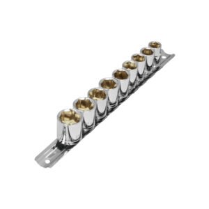 Juego de 9 dados cuadro 3/8' mm, PRETUL