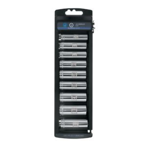 Juego de 9 dados largos cuadro 3/8' mm, TRUPER