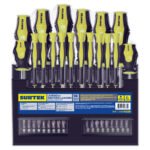 Juego de destornilladores con mango bimaterial en rack combinados, 36 piezas Surtek JDB36