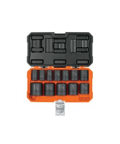 Juego Truper Profesional de 12 Dados Cuadro 1/2" de Impacto - Tecnología de 6 Puntas Estándar para Trabajos Exigentes que Resiste Torques Elevados sin Deformarse (Clave 100943)