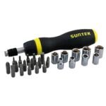 Juego de puntas y accesorios hexágono de 1/4", 26 piezas Surtek JDP26