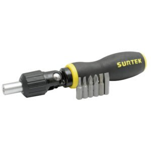 Juego de puntas y accesorios hexágono de 1/4", 7 piezas Surtek JDP7