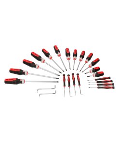 Juego de destornilladores con mango trimaterial y accesorios, 23 piezas Urrea JDT25