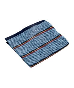 Jerga azul sarga gruesa de 1 m x 48 cm, ideal para tareas de limpieza industrial, KLINTEK, clave 57104.